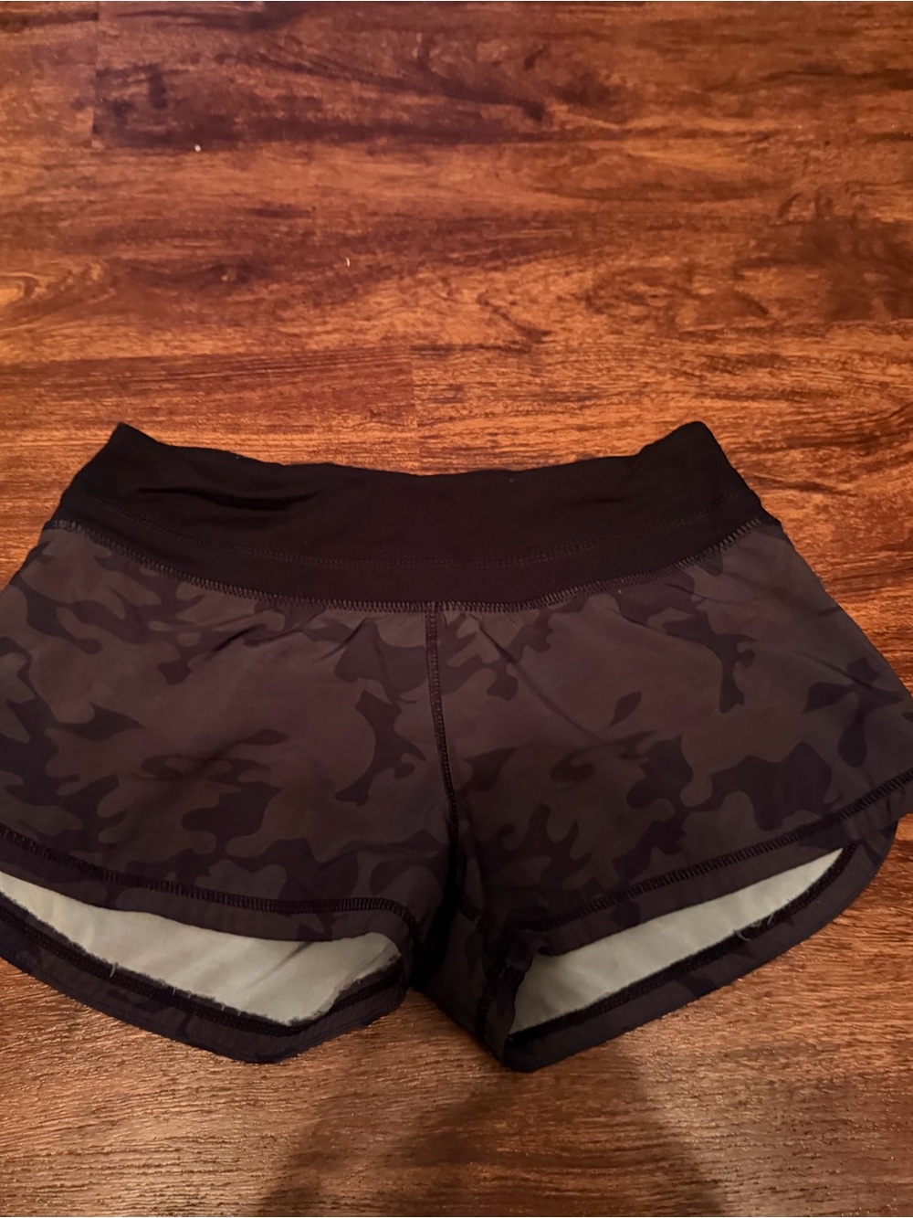 lululemon athletica Black Camo Print Athletic Shorts